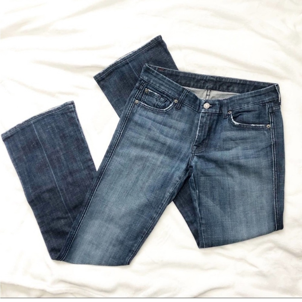 7 for all mankind A pocket bootcut jeans blue denim 28 7FAM